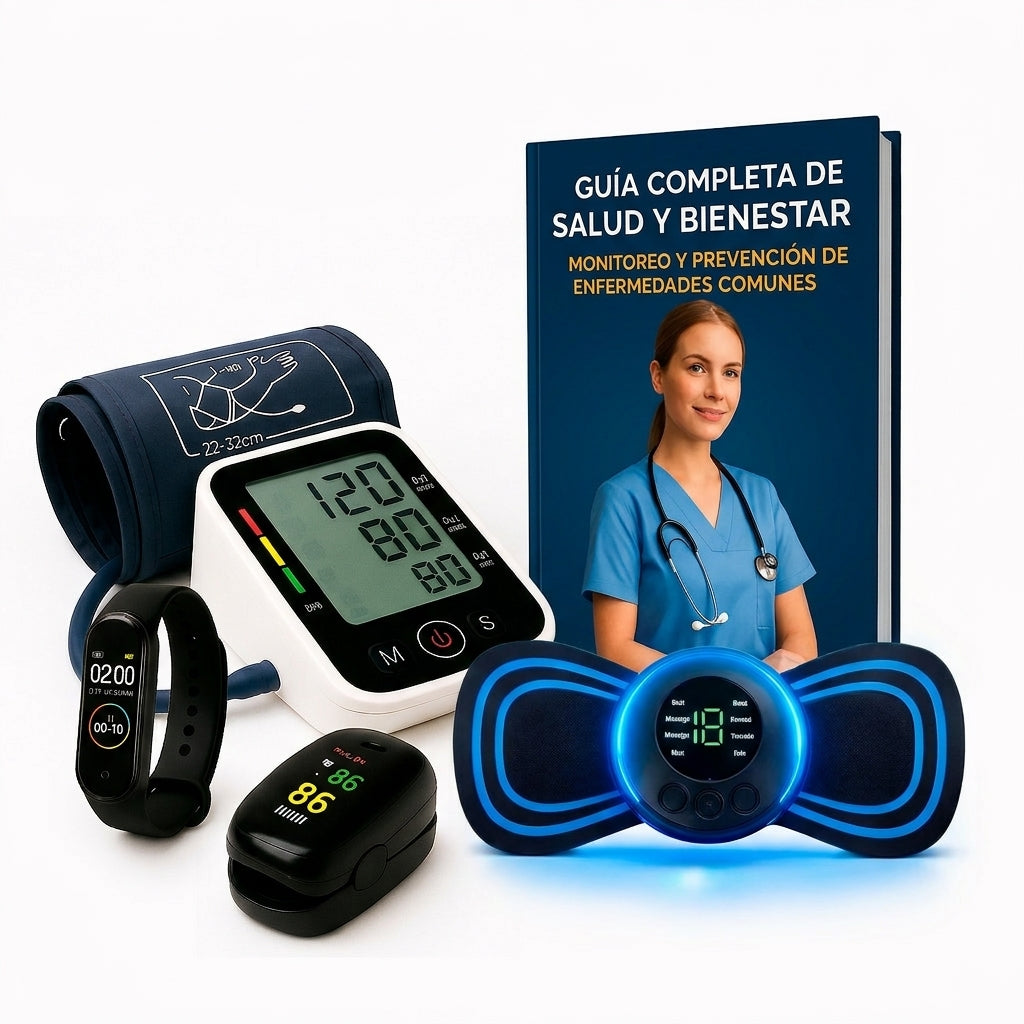 COMBO VITAL KIT- OXIMETRO + TENSIOMETRO + SMART BAND +OBSEQUIOS